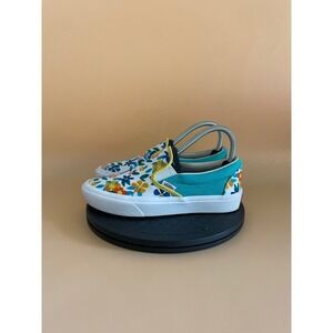 Womens Vans Customs Floral Comfy Cush Sneakers Size 6 Green White​​